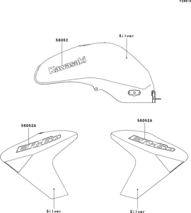 ER650 Decals(silver)(a7f)