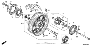 CTX700N DCT Переднее колесо