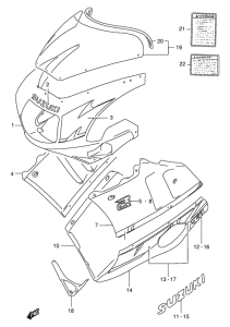 GSX-R400 Cowling body
