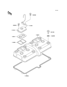 ZX600 Крышка головки цилиндров