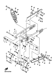 XVS1300A Задний рычаг и подвеска