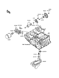 ZX1000 Масляный насос и фильтр