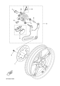 YZF-R125 Задний суппорт