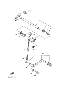 TDM850 Вал переключения