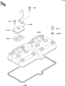 ZX600 Крышка головки цилиндров