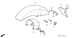 NX250 Переднее крыло