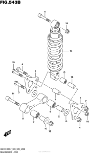 GSX-S1000 (ABS) Rear Cushion Lever (Gsx-S1000Al7 E03)