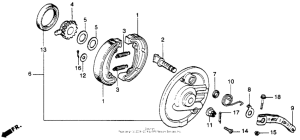 XL250S Front brake panel 78-81
