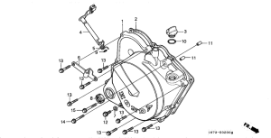 MT50F Крышка картера правая