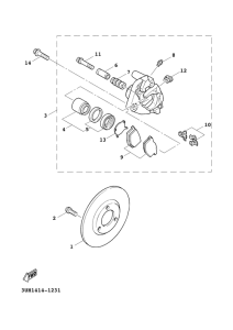 XC125FD Передний суппорт