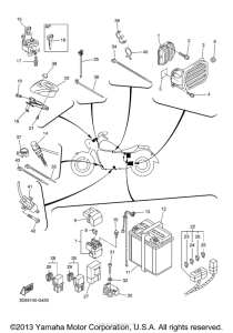 XVS1300CT Электрика