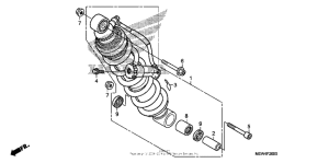 NT700V (ABS) Задние амортизаторы