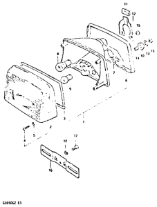 GS650 Задний комбинированный сигнал