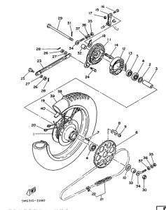 DT50MX Переднее колесо