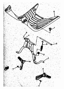 CW50 Support & repose pied