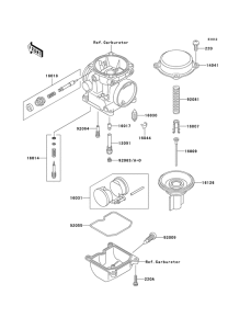 EN500 Детали карбюратора