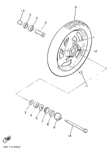 V-MAX12 Переднее колесо