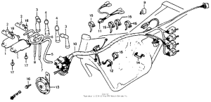 CB750SC Wire harness + ignition coil