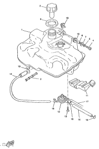 CW50RS Топливный бак