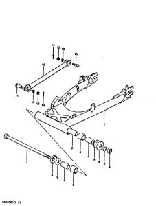 GSX400 Маятник задний