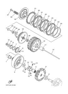 T135FI Сцепление