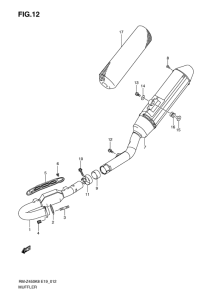 RM-Z450 Muffler comp
