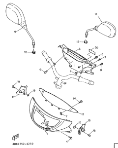 XC125 Обтекатель 1