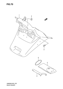 AN650 (ABS) Заднее крыло