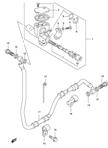 AY50 Задний тормозной цилиндр