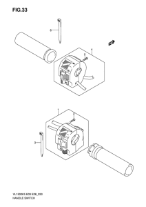 VL1500 Рулевой переключатель