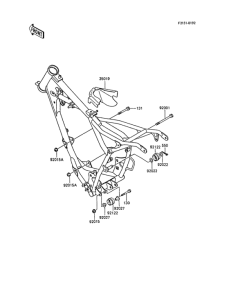 KX60 Рама ,крепежные детали