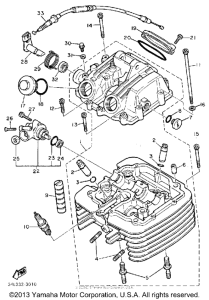 XT600SC Головка цилиндров