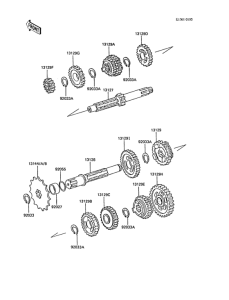 KX125 Трансмиссия