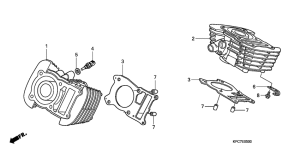 XL125V Цилиндр