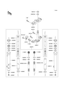 KX65 Front fork(a6f)