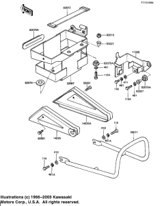 KZ250 Battery case / electro bracket