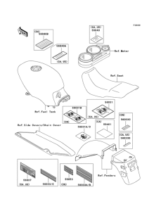 EX500 Наклейки