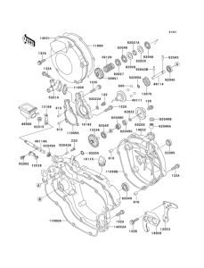 KX125 Engine cover(s)(1 / 2)