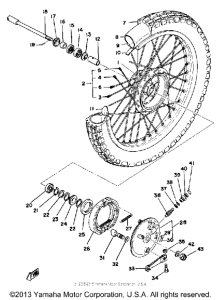 XT500C Переднее колесо