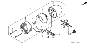SGX50 Taillight unit ass`y