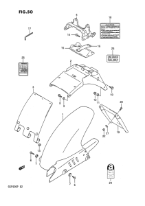 GSF400 Заднее крыло