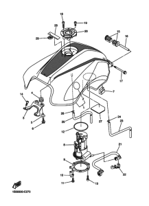 FZ6-NS Tank fuel