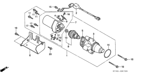 NSR125F Стартерный мотор