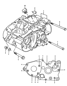 TS125 Картер двигателя
