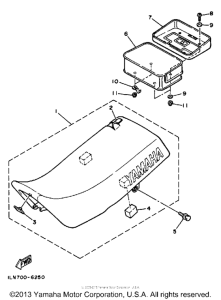 TT350T Сиденье