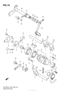 RM-Z250 Механизм  переключения передач