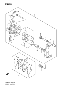 AN400 (ABS) Передний суппорт