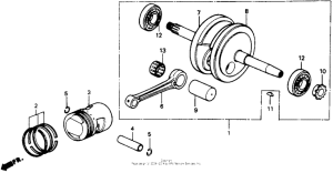 Z50R Коленвал