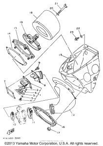 YZ125E Воздушный фильтр