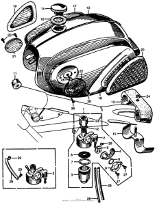 CB77 Топливный бак